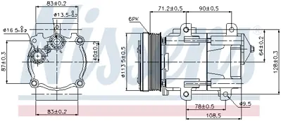 NISSENS 89046 Kompresor 95NW16D629AB