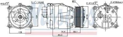 NISSENS 89048 Kompresor 1H0820803J