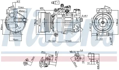 NISSENS 890551 Kompresor 8T0260805T