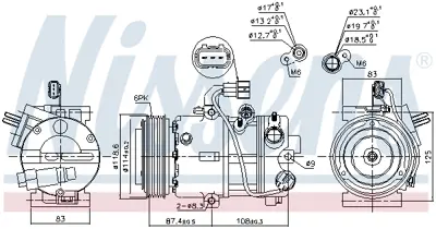 NISSENS 890575 Kompresor 977012Y550