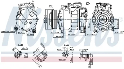 NISSENS 890622 Kompresor 9396722