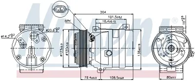 NISSENS 89063 Kompresor R1080033