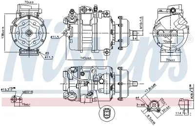 NISSENS 890635 Kompresor 7H0820805J