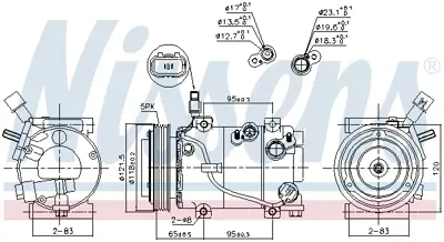 NISSENS 890640 Klıma Kompresoru Hyundaı I20 2015-> 97701C8000