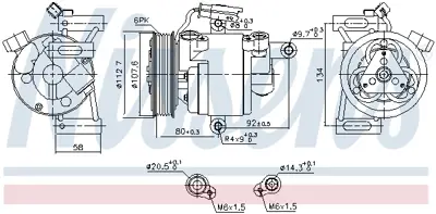 NISSENS 890649 Kompresor B000776180