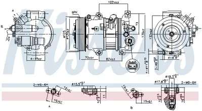 NISSENS 890650 Klıma Kompresoru Corolla Aurıs Avensıs 1,6 2007-2018 - Corolla 1,6 2019-> 883101A841