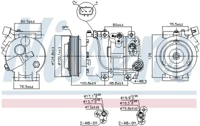 NISSENS 890651 Kompresor 977012S500