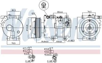 NISSENS 890661 Kompresor 977012P310