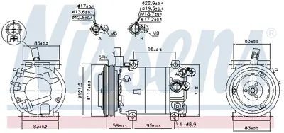 NISSENS 890682 Kompresor 977014P002