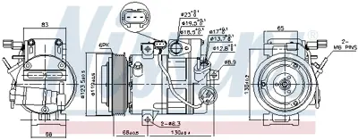 NISSENS 890687 Kompresor 977012W050