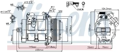 NISSENS 89081 Kompresor 64526921651