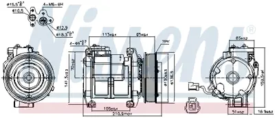 NISSENS 89084 Kompresor 38810RAAA01