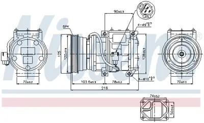 NISSENS 89098 Kompresor 8832042050