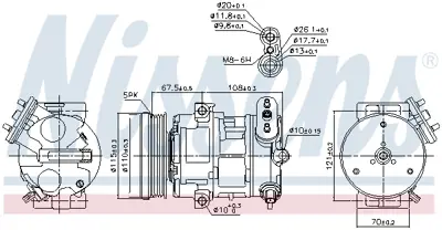 NISSENS 89100 Kompresor 93190812