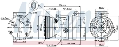 NISSENS 89121 Kompresor 7701499859