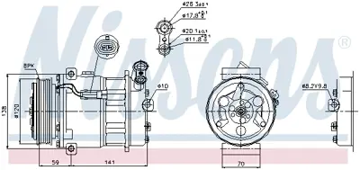 NISSENS 89124 Kompresor 93187228