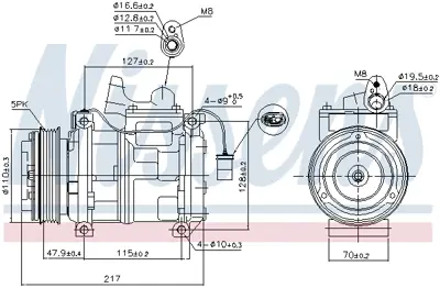 NISSENS 89147 Kompresor 64528391880