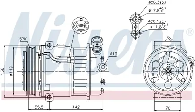 NISSENS 89157 Kompresor 6854085