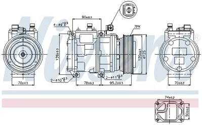 NISSENS 89186 Kompresor LR012805