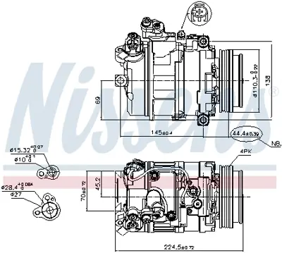 NISSENS 89199 Kompresor 64529175670