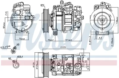 NISSENS 89209 Kompresor 8K0260805K