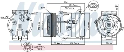 NISSENS 89217 Kompresor 8200021822