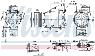 NISSENS 89234 Kompresor XM349D443AA