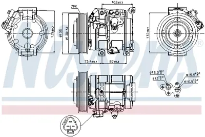 NISSENS 89250 Kompresor 883204208084