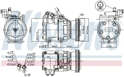 NISSENS 89253 Kompresor 9770129510