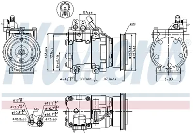 NISSENS 89264 Kompresor 977011C150