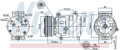 NISSENS 89267 Kompresor 8200979499