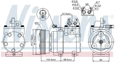 NISSENS 89270 Kompresor DEYDA02