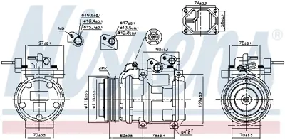 NISSENS 89271 Kompresor 977013E801