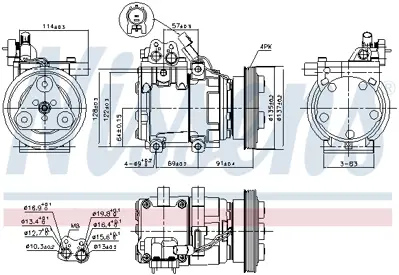 NISSENS 89274 Kompresor 977011C250