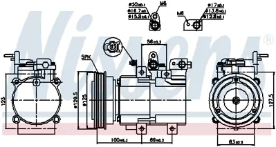 NISSENS 89276 Kompresor 977013E400