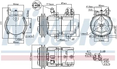 NISSENS 89283 Kompresor 977014A750