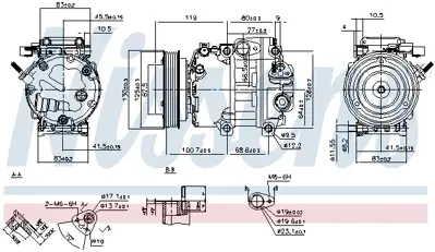 NISSENS 89295 Kompresor 977013L270