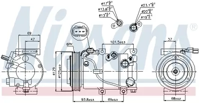 NISSENS 89306 Kompresor 977012Y600