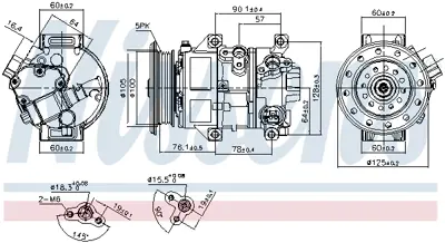 NISSENS 89309 Kompresor 883100F021