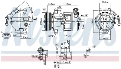 NISSENS 89310 Kompresor R1580067