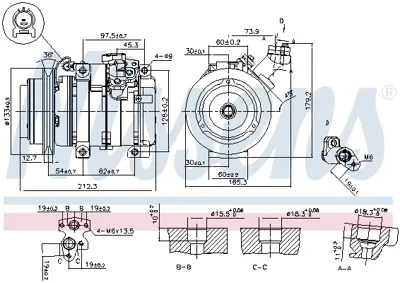 NISSENS 89312 Kompresor MR568289