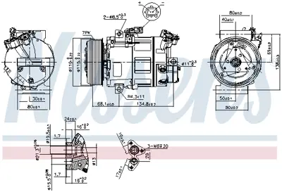 NISSENS 89313 Kompresor 95507849