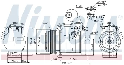 NISSENS 89315 Klıma Kompresoru Jeep Grand Chrokee Iı 01>05 RL116839AA