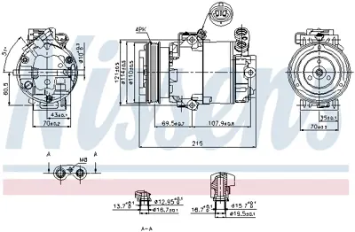 NISSENS 89333 Kompresor R1580024