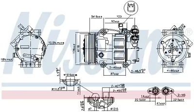 NISSENS 89336 Kompresor BP8F61450E RM3M5H19D629KG