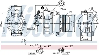 NISSENS 89341 Kompresor 64526918000