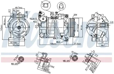 NISSENS 89350 Kompresor 6G9N19D623EF