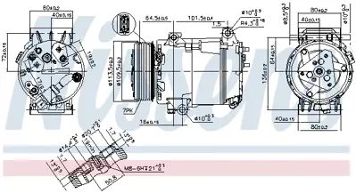 NISSENS 89369 Kompresor 8209436106