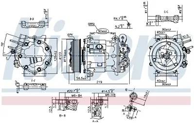 NISSENS 89404 Klıma Kompresoru P407 P607 Ym C5 Iı C5 Iıı 1,6hdı Ew Motor 9683003080