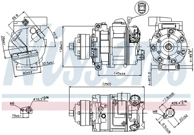 NISSENS 89418 Kompresor 8K0260805H